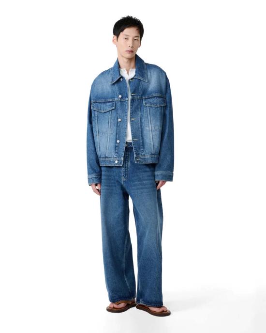  스튜디오 니콜슨 데님 자켓 스타인 클래식 데님 재킷 워싱 인디고 - STUDIO NICHOLSON