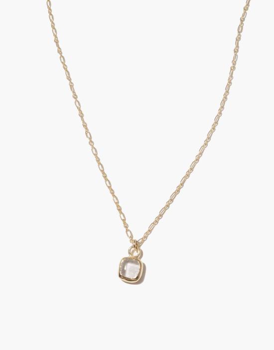  클레드 목걸이/팬던트 스퀘어 참 목걸이 (골드/실버) - CLED