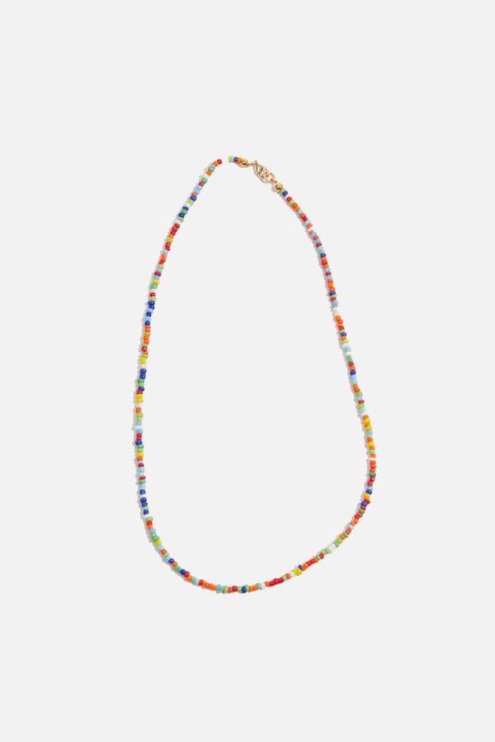  핸섬 목걸이/팬던트 핸드즘 컬러 비즈 목걸이 멀티 - HNDSM