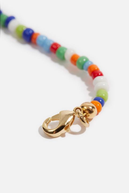  핸섬 목걸이/팬던트 핸드즘 컬러 비즈 목걸이 멀티 - HNDSM