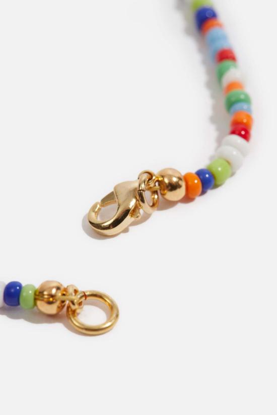  핸섬 목걸이/팬던트 핸드즘 컬러 비즈 목걸이 멀티 - HNDSM