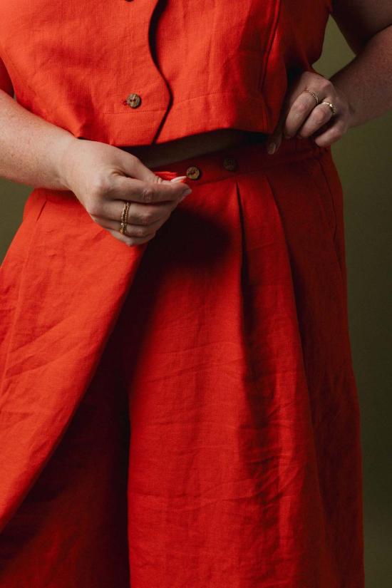  Pamut Apparel USA 스트레이트 팬츠 Pamut Apparel Usa Adrian 랩 팬츠 - OTHER BRANDS