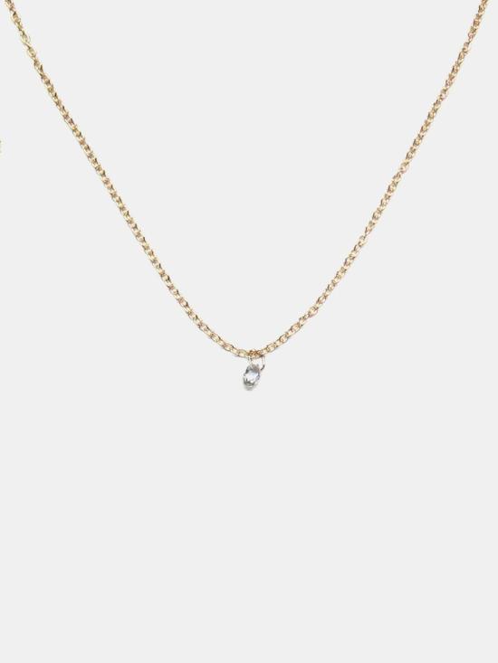 Satomi Kawakita 목걸이/팬던트 사토미 카와키타 다이아몬드 드롭 목걸이 골드 - OTHER BRANDS