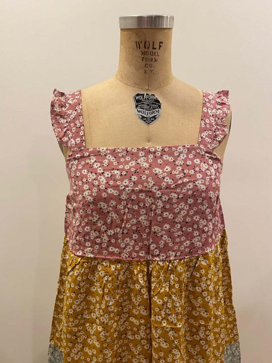  Conrado 숏 원피스 콘라도 포지 러플 소매 티어드 미니 플로럴 보헤미안 드레스 - OTHER BRANDS