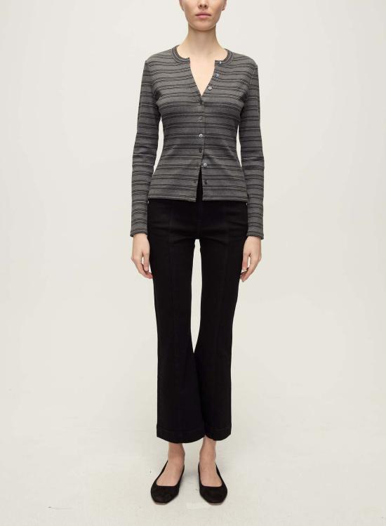  베로니카비어드 데님 팬츠 베로니카 비어드 카슨 H/R 앵클 플레어 진 오닉스