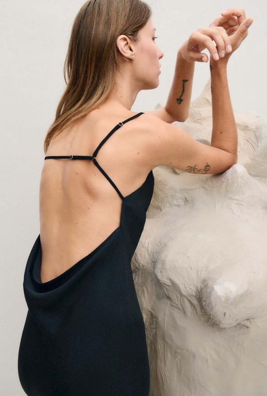  실크 런드리 롱 원피스 캐리 드레스 코랄 자카드 - SILK LAUNDRY