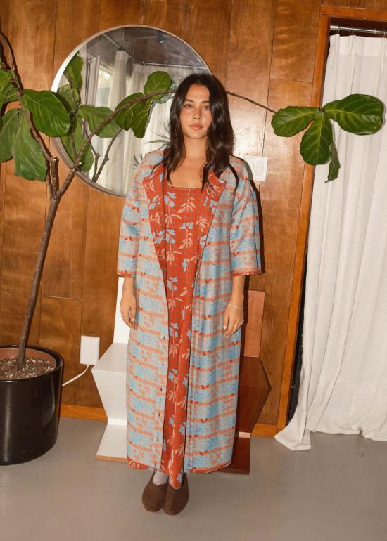  에이스 앤 지그 롱 원피스 에이스 & 지그 니에베스 드레스 버드케이지 - ACE & JIG