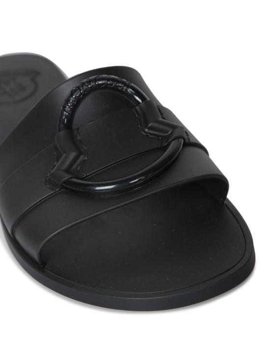  몽클레어 뮬/슬리퍼 몽클레르 슬라이드 블랙 - MONCLER