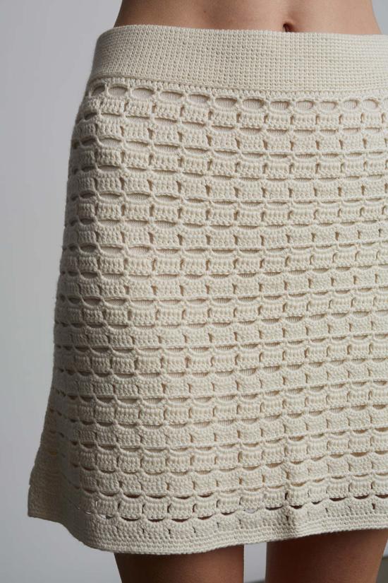  ELEVEN SIX 숏 스커트 일레븐 식스 아바 미니 스커트 아이보리 - OTHER BRANDS