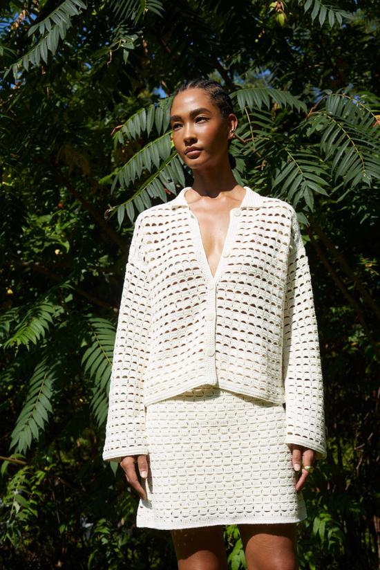  ELEVEN SIX 숏 스커트 일레븐 식스 아바 미니 스커트 아이보리 - OTHER BRANDS