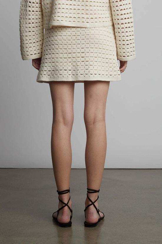  ELEVEN SIX 숏 스커트 일레븐 식스 아바 미니 스커트 아이보리 - OTHER BRANDS