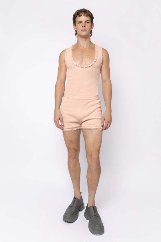  팡 뉴욕 베스트 팡 체인 링크 니트 조끼 피치 - FANG NYC