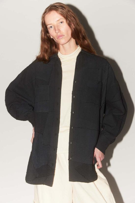  일레븐 일레븐 자켓 11.11  패치워크 셔츠 재킷