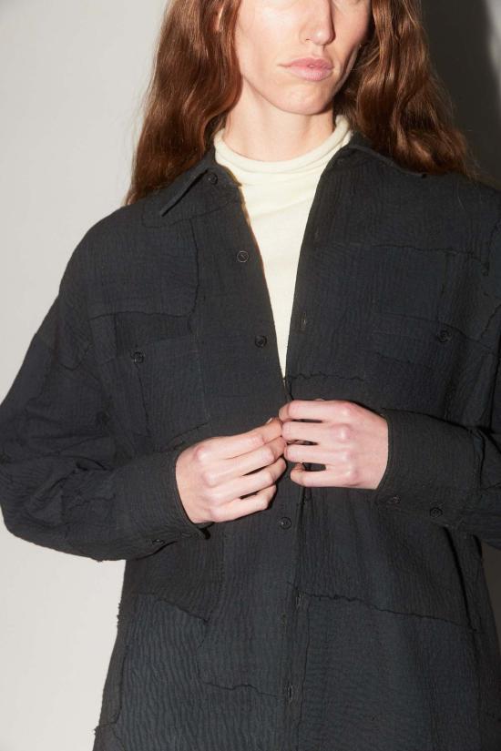  일레븐 일레븐 자켓 11.11  패치워크 셔츠 재킷 - 11.11 ELEVEN ELEVEN