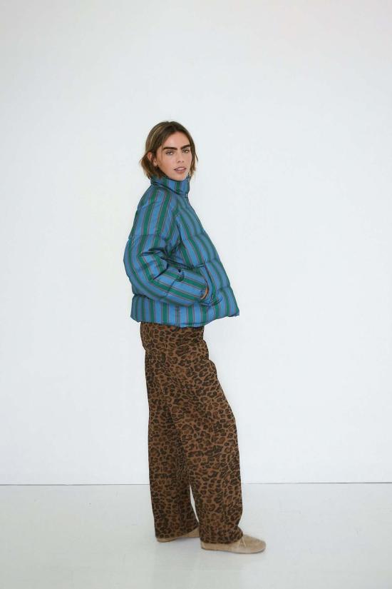  The Tiny Big Sister 데님 팬츠 타이니 빅 시스터 베르타 롱 진 애니멀 프린트 - OTHER BRANDS