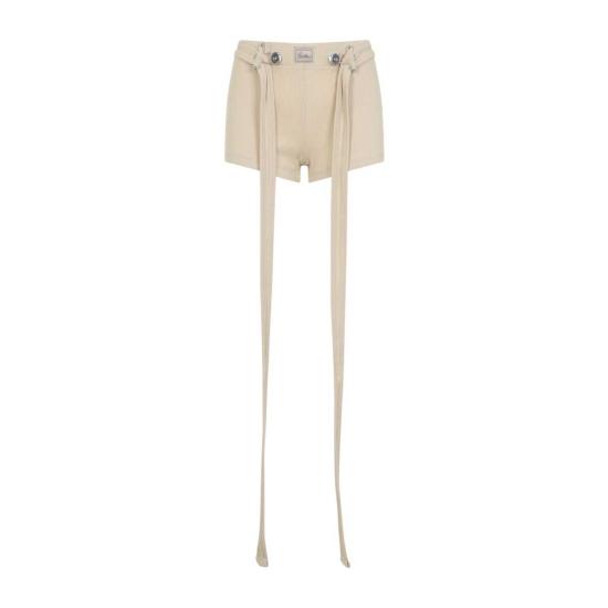  장 폴 고티에 숏팬츠 골지 코튼 쇼츠 누드 - JEAN PAUL GAULTIER