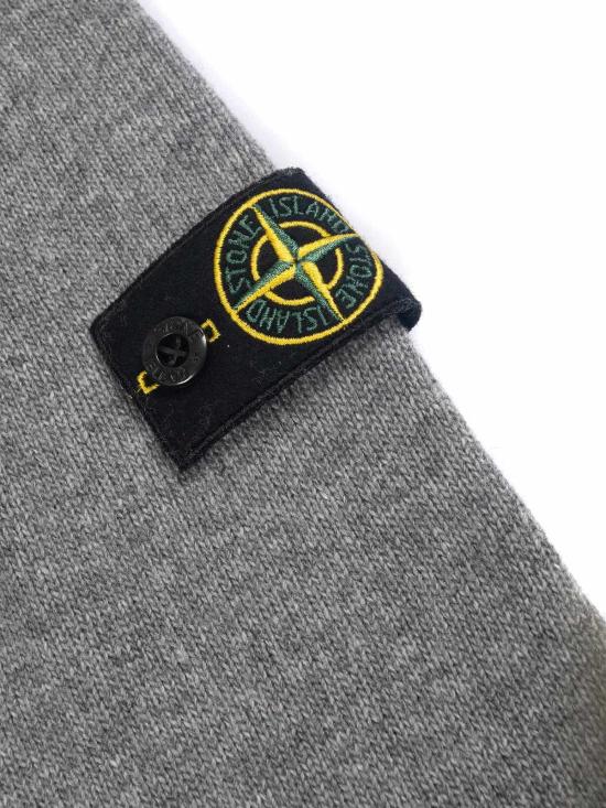  [키즈] 스톤 아일랜드 풀오버 키즈  스웨터 그레이 - STONE ISLAND