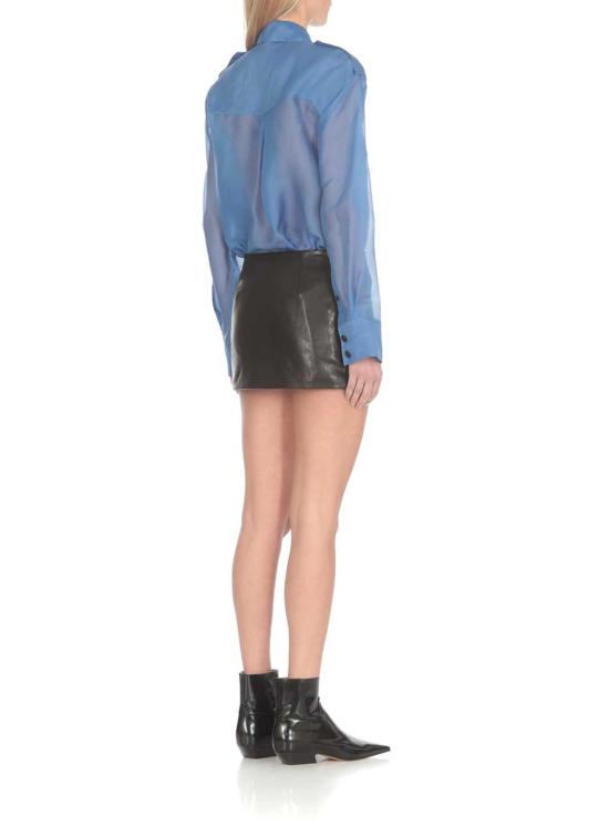  케이트 스커트 카이트 제트 가죽  블랙 - KHAITE