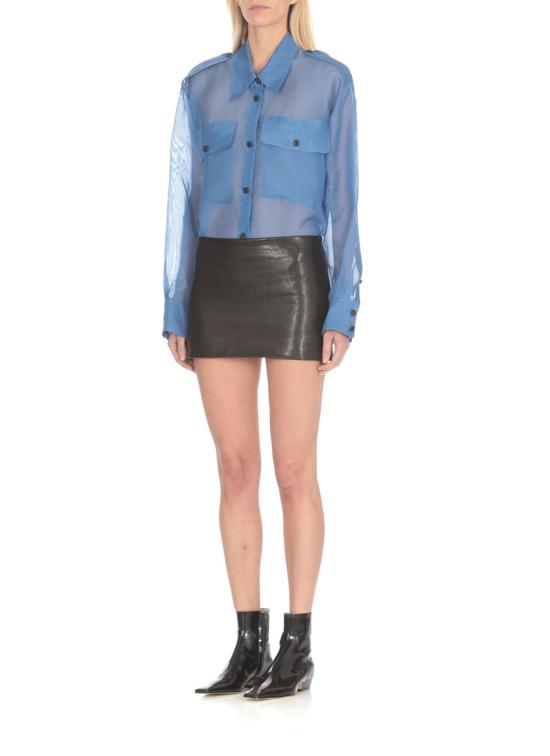  케이트 스커트 카이트 제트 가죽  블랙 - KHAITE