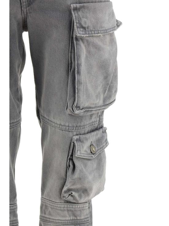  디 아티코 스트레이트 팬츠 Attico Essie 카고  그레이 - THE ATTICO