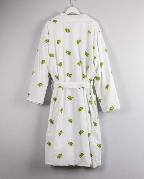  Lounge Act 라운지 웨어 라운지 액트 플러시 코튼 로브, 초록 개구리 프린트 - OTHER BRANDS