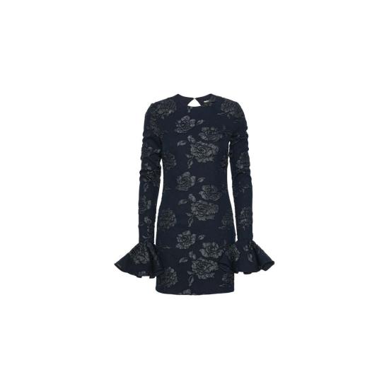  로테이트 바이 크리스텐슨 숏 원피스 로테이트 비르거 크리스텐센 로사나 자카드 미니 드레스 스카이 캡틴 (다크 블루) - ROTATE BY BIRGERCHRISTENSEN