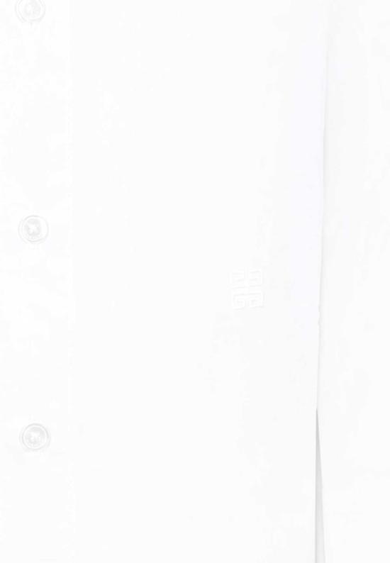  [키즈] 지방시 셔츠 키즈  4G 모티브 셔츠 화이트 - GIVENCHY