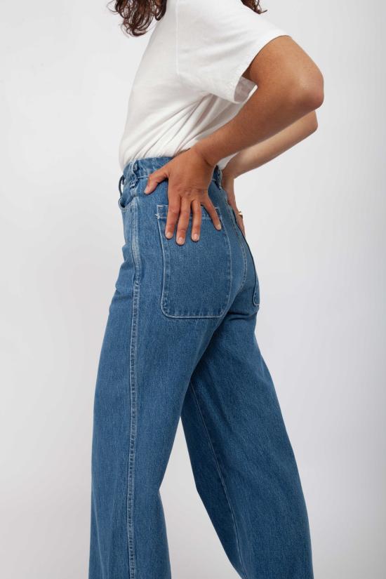  그래블 앤 골드 데님 팬츠 자갈 및 금 채취 바지 유바