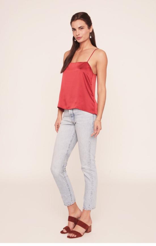  메릿 찰스 캐미솔 코린 실크  번트 오렌지 - MERRITT CHARLES