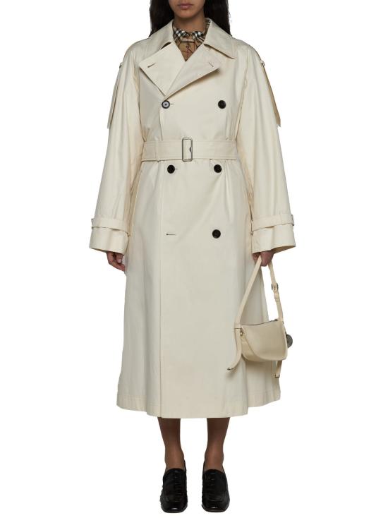  버버리 트렌치 코트 롱 트렌치 개버딘  캘리코 - BURBERRY