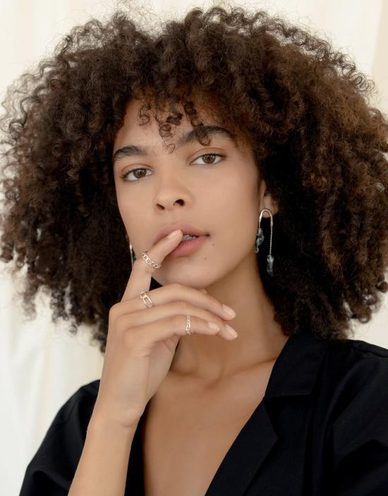  클레드 이어링 크리스탈 드롭