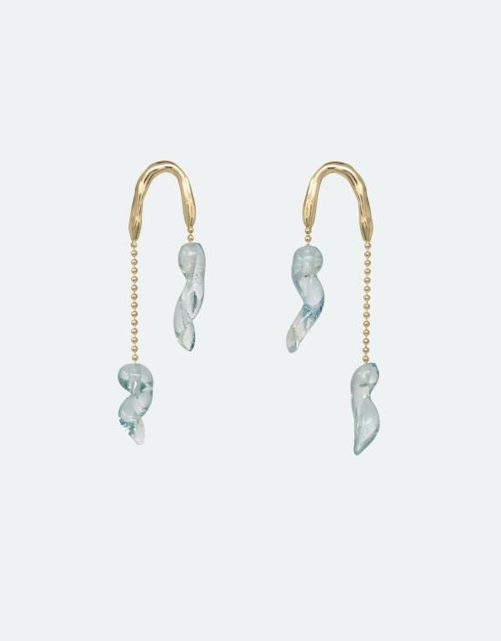  클레드 이어링 크리스탈 드롭 - CLED