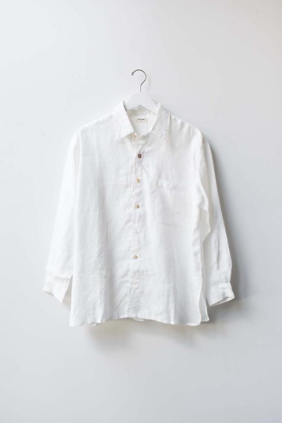  at Dawn. 셔츠 새벽에. 클래식 셔츠 블루 스트라이프/두부 - AT DAWN.