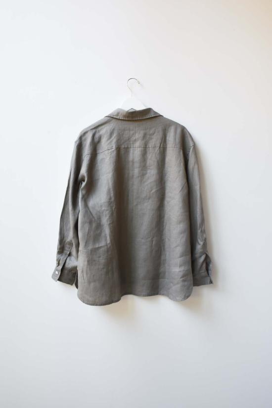  at Dawn. 셔츠 새벽에. 클래식 셔츠 블루 스트라이프/두부 - AT DAWN.