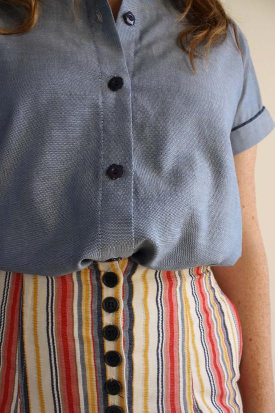  Myrtle 셔츠 머틀 버티 셔츠 샴브레이 - MYRTLE