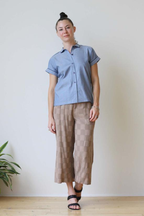  Myrtle 셔츠 머틀 버티 셔츠 샴브레이 - MYRTLE