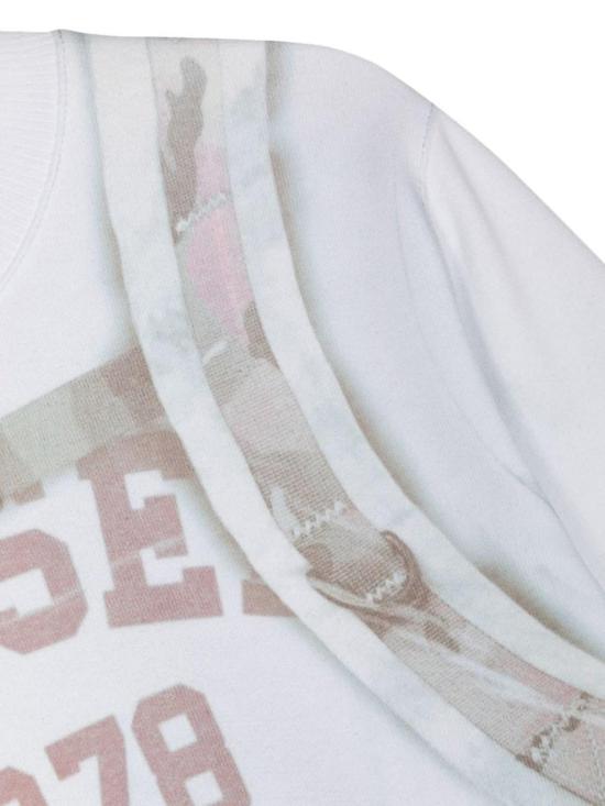  [키즈] 디젤 풀오버 사피 오버 크루넥 스웨트셔츠 (화이트) - DIESEL