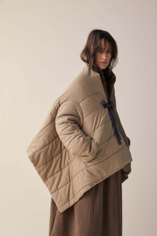  amente 봄버 자켓 아멘테 블랭킷 퀼트 재킷 - OTHER BRANDS