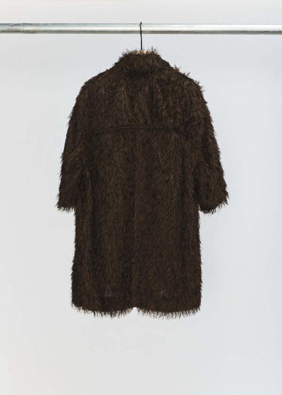  송포더뮤트 반팔 셔츠 Song For The Mute 지퍼업 박스 셔츠 블랙/브라운 - SONG FOR THE MUTE