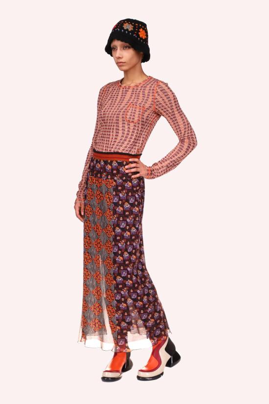  안나 수이 긴팔 티셔츠 긴팔 뉴웨이브 탑 - ANNA SUI