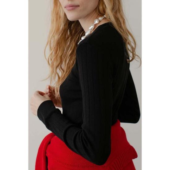  도니 긴팔 티셔츠 . 포인텔 롱슬리브 탑 - DONNI.