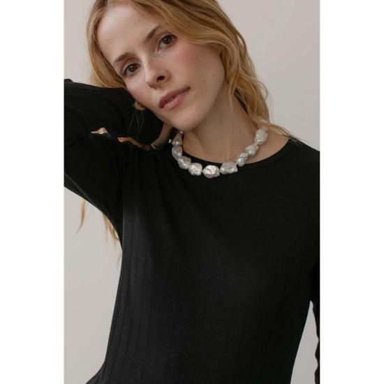  도니 긴팔 티셔츠 . 포인텔 롱슬리브 탑 - DONNI.