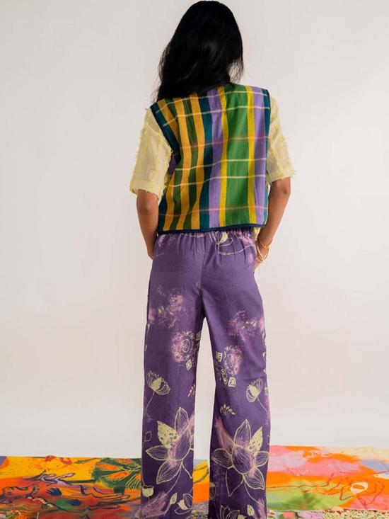  IKKIVI 스트레이트 팬츠 이키비 파드마 팬츠 퍼플 - OTHER BRANDS