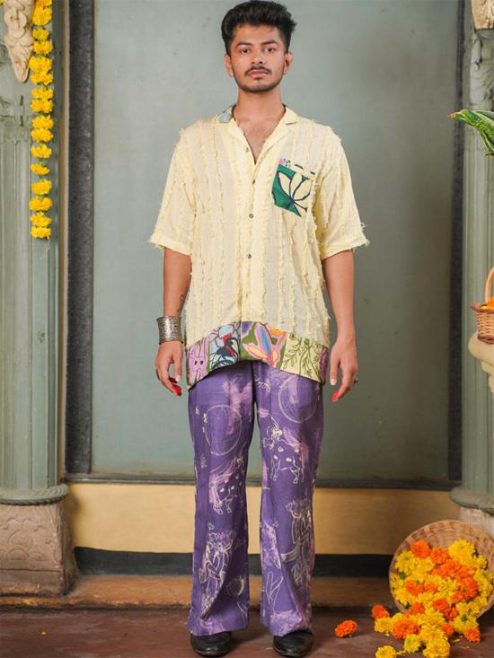  IKKIVI 스트레이트 팬츠 이키비 파드마 팬츠 퍼플 - OTHER BRANDS