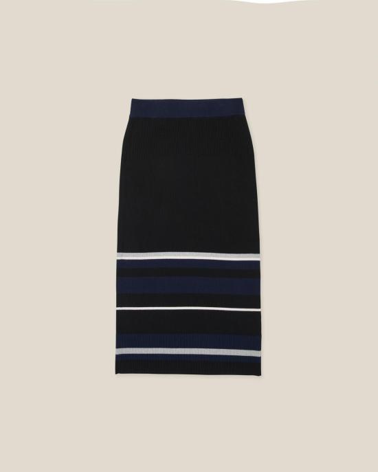  카르톨리나 미디 스커트 Cartolina Avril  느와르 - CARTOLINA