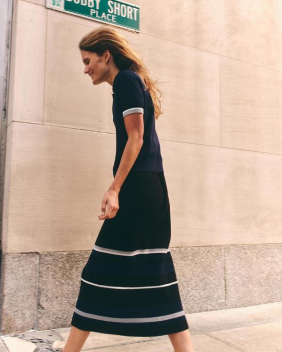  카르톨리나 미디 스커트 Cartolina Avril  느와르 - CARTOLINA