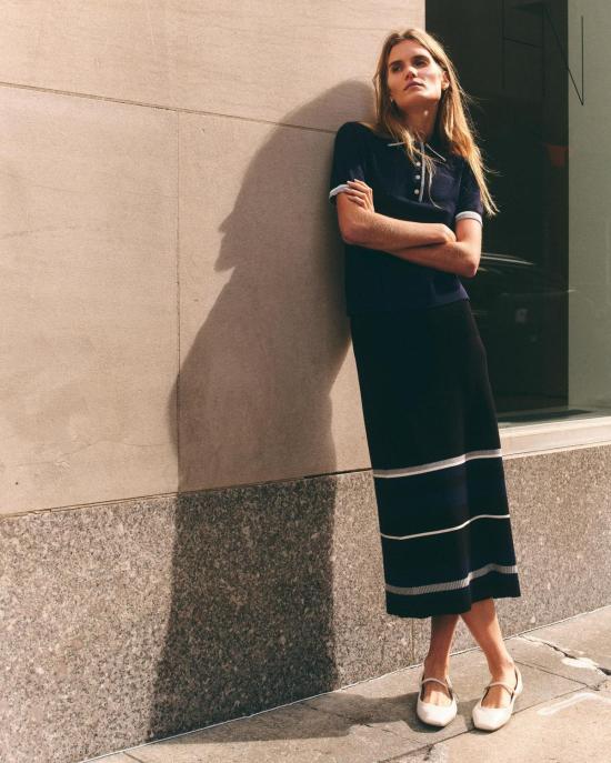  카르톨리나 미디 스커트 Cartolina Avril  느와르