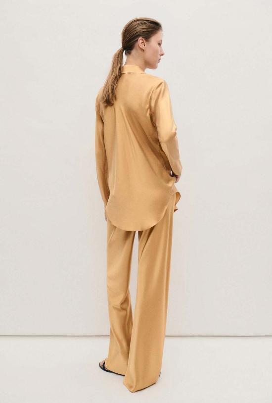  실크 런드리 블라우스 실크 세탁 바이어스컷 셔츠 카우리 - SILK LAUNDRY