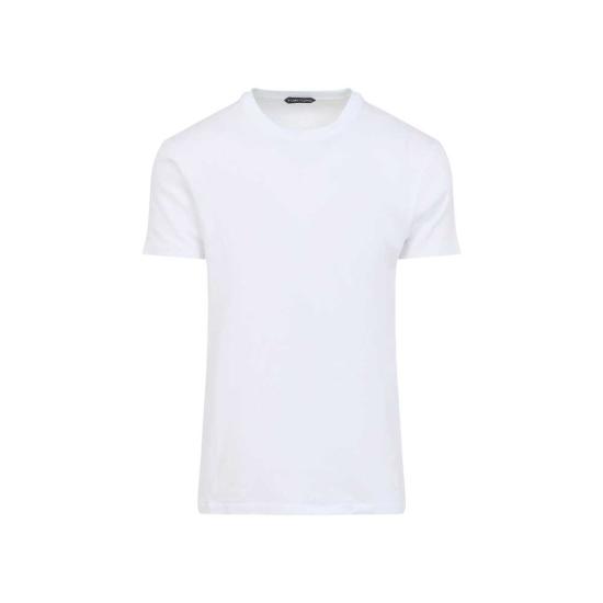  톰포드 반팔 티셔츠 톰 포드 옵티컬 화이트 코튼 티셔츠 옵티컬 화이트 - TOMFORD