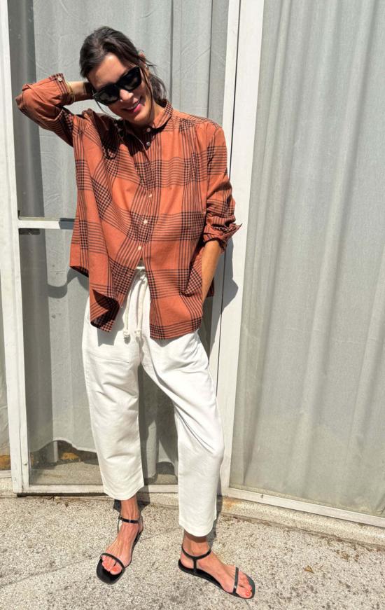  투 블라우스 플래드 시에나 카디  사전 판매 - TWO